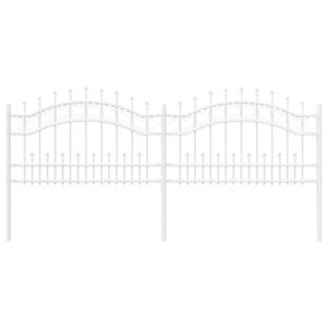 vidaXL Gartenzaun KAMPEN 240 x 118 cm Mesh Pulverbeschichteter Stahl