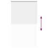 vidaXL Verdunkelungsrollo Wei&szlig; 125x210 cm Stoffbreite 121,6 cm