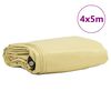vidaXL Plane 650g / m&sup2; Beige 4 x 5 m Canvas mit PVC-Beschichtung