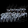 vidaXL LED-Rentiere 6 Stk. Silbern 120 LEDs