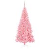 vidaXL Weihnachtsbaum mit 300 LEDs mit St&auml;nder Rosa 210 cm PVC