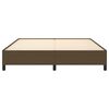 vidaXL Bettgestell ohne Matratze Dunkelbraun 160x200 cm Stoff