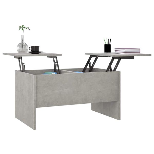 vidaXL Couchtisch Betongrau 80x50x42,5 cm Holzwerkstoff