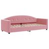 vidaXL Tagesbett mit Matratze Rosa 80x200 cm Samt