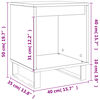 vidaXL Nachttisch Weiß 40x35x50 cm Holzwerkstoff