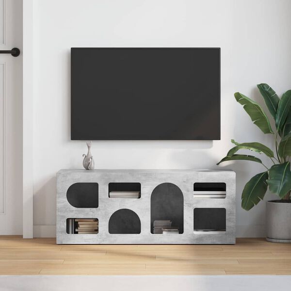vidaXL TV-Schr&auml;nk Beton Grau 100 x 35 x 40 cm Holzwerkstoff