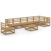 vidaXL 8-tlg. Garten-Lounge-Set Honigbraun Massivholz Kiefer