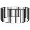 vidaXL Hundetor 10 stk. Schwarz 60 x 80 cm Verzinkter Stahl