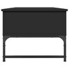 vidaXL Couchtisch Schwarz 100x50x40 cm Holzwerkstoff und Metall