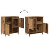 vidaXL Sideboards 2 pcs Altholz 120 x 35 x 70 cm Holzwerkstoff