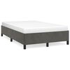 vidaXL Bettgestell ohne Matratze Dunkelgrau 120x200 cm Samt