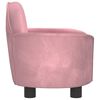 vidaXL Hundebett Rosa 66x40x45 cm Samt