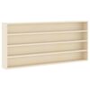 vidaXL Wanddisplay-Case mit Regal Beige 80 x 8,5 x 36 cm Holzwerkstoff