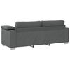 vidaXL Sofa Dunkelgrau 219 x 80 x 82 cm Stoff