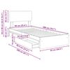 vidaXL Aufbewahrungsbett Ger&auml;ucherte Eiche 90 x 200 cm Holzwerkstoff