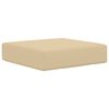 vidaXL Sitzkissen f&uuml;r Outdoor Beige 40 x 40 x 8 cm 100 % Polyester