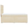 vidaXL Boxspringbett mit Matratze Creme 90x190 cm Stoff