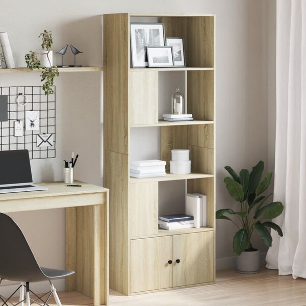 vidaXL Bücherregal Sonoma-Eiche 70x36x189 cm Holzwerkstoff