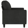 vidaXL 2-Sitzer-Sofa Schwarz 120 cm Stoff