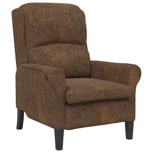 vidaXL Sessel Braun Kunstleder