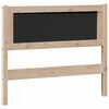 vidaXL Kopfteil Sonstiges Braun und Schwarz 100 cm Massivholz Kiefer