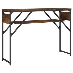 vidaXL Konsolentisch mit Ablage R&auml;uchereiche 105x30x75cm Holzwerkstoff