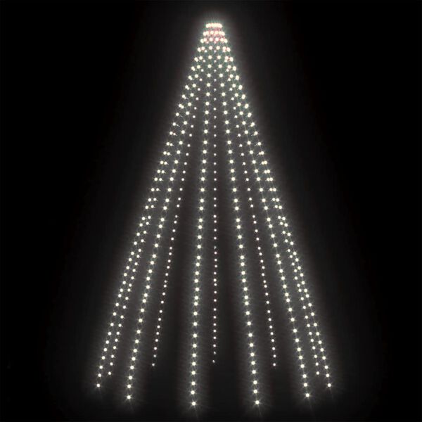 vidaXL Weihnachtsbaum-Beleuchtung 500 LEDs Kaltwei&szlig; 500 cm