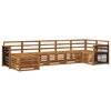 vidaXL Outdoor-Sofagarnitur 6 stk. Natur Massivholz Akazie