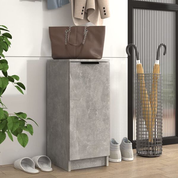 vidaXL Schuhregal Betongrau 30x35x70 cm Holzwerkstoff