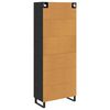 vidaXL Highboard 2 pcs Schwarz Eichen-Optik 69,5 x 34 x 180 cm