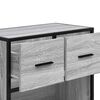 vidaXL Nachttisch Grau Sonoma 60x31x60 cm Holzwerkstoff und Metall