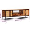 vidaXL TV-Schrank 120x30x40 cm Massives Altholz und Stahl