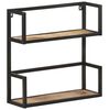 vidaXL Wandregal 60x20x60 cm Raues Mangoholz
