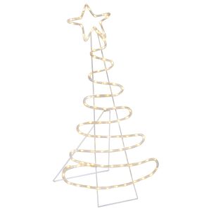 vidaXL LED-Weihnachtsbaum-Silhouette LOVIISA 100 LEDs Warmes Wei&szlig;