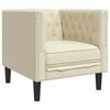 vidaXL Chesterfield-Sessel Creme Kunstleder