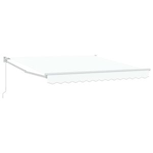 vidaXL Ausziehbare Markise Wei&szlig; 300 x 250 x 165 cm