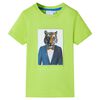 vidaXL Kinder-Kurzarmshirt Limette 116