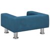 vidaXL Kindersofa Blau 50x40x26,5 cm Samt