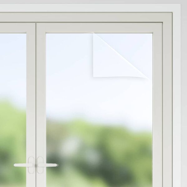 vidaXL Fensterfolien 5 Stk. Statisch Matt Grau PVC