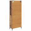 vidaXL Highboard Altholz 69,5 x 34 x 180 cm Holzwerkstoff