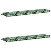 vidaXL 2-teilige Bankkissen SOEST 2 stk. 100 % Polyester Blattmuster