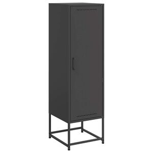 vidaXL Highboard Schwarz 36x39x123 cm Stahl