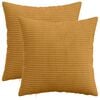 vidaXL Kissenbezug 2 pcs HEERLEN Gelb 30 x 30 cm Cord