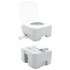 vidaXL Camping-Toilette Grau 41.5 x 36.5 x 42 cm
