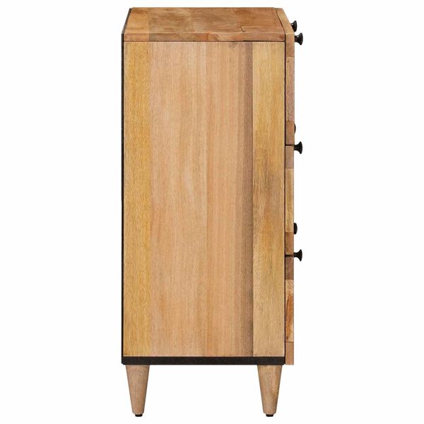 vidaXL Sideboard Natur 60 x 33 x 75 cm Massivholz Mango