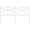 vidaXL Kopfteil Metall Wei&szlig; 160 cm