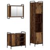 vidaXL Badezimmerschrank-Set 3 stk. Altholz 40 x 36 x 181 cm