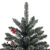 vidaXL K&uuml;nstlicher Weihnachtsbaum Gr&uuml;n 150 cm PVC, Plastik und Stahl
