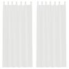 vidaXL Voile Vorh&auml;nge mit Schlaufen 2 Stk. Wei&szlig; 140x225 cm