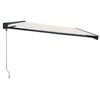 vidaXL Markise Einziehbar Creme 5x3 m Stoff und Aluminium